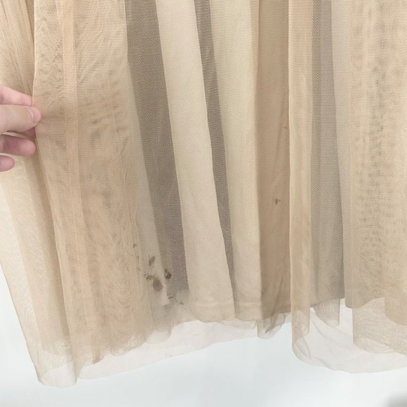 NWT Adrianna Papell BHLDN Bryce Pearl Beaded Long Gown in Champagne - Picture 9 of 9